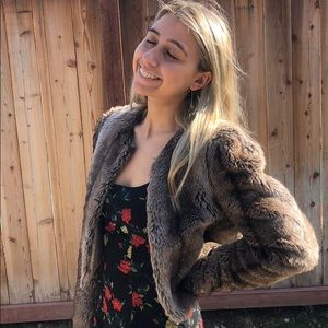 Faux Fur cropped jacket